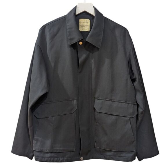 United Tokyo Japan Men's Sz 1 Dark Grey Contemporary Utility Jacket Waterproof - Picture 4 of 11